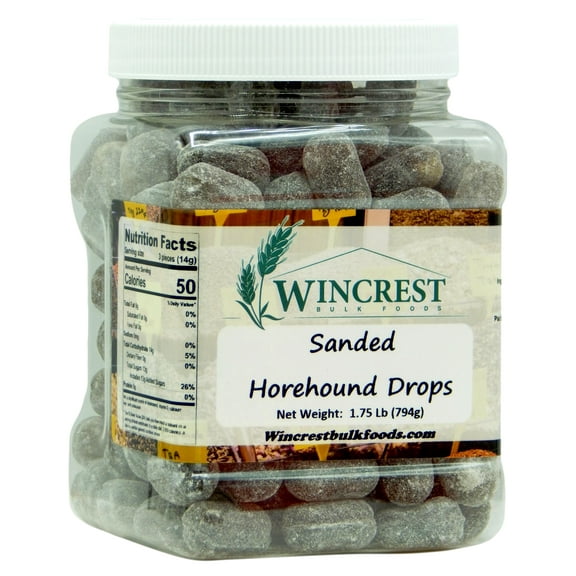 WinCrest Olde Fashioned Sanded Horehound Drops || 1.75 Lb Tub