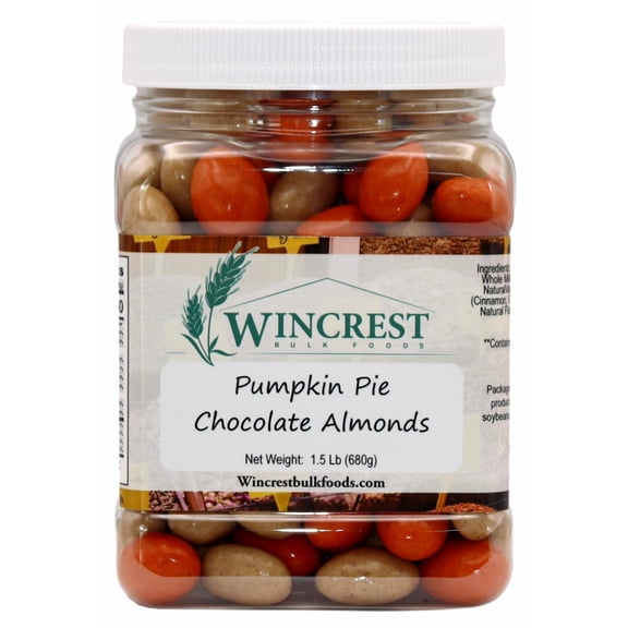 WinCrest Pumpkin Pie Almonds - 1.5 Lb Tub
