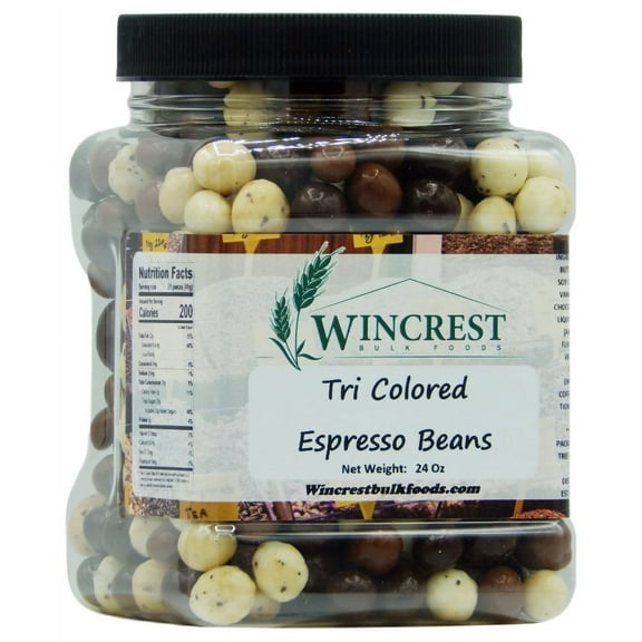 WinCrest Tri Colored Espresso Beans - 1.5 Lb Tub