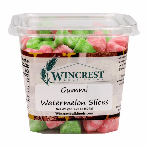 WinCrest Watermelon Gummi Slices - 1.25 Lb Tub