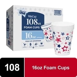 WinCup - Summer Foam Cups 16oz - 108ct