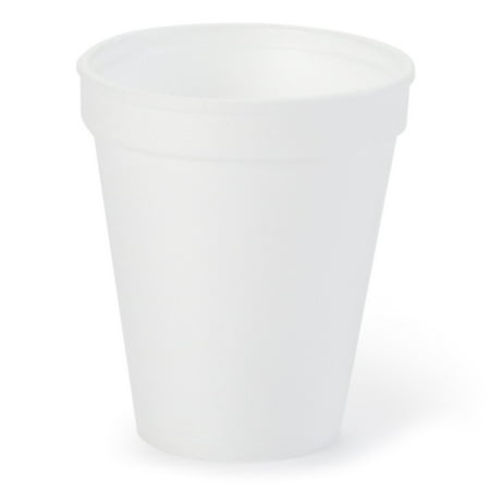 WinCup Disposable Insulated Drinking Cup White Styrofoam 8 oz. 1000 Ct 8C8W