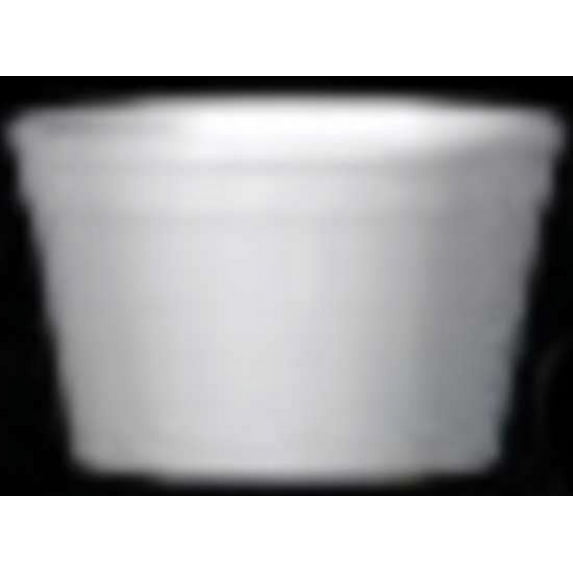 WinCup Handi-Kup White Space Saver Universal Hot/Cold Foam Food Container, 6 Ounce -- 1000 per case.