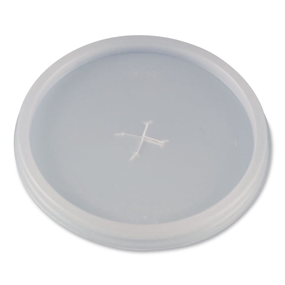 Slotted Plastic Lids for 8 oz to 10 oz Hot Cups and Bowls - Translucent (1000/Carton)
