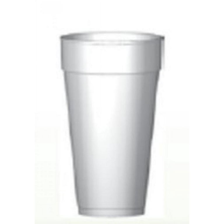 WinCup Styrofoam Drinking Cup, 20 oz., White, 20 Count 