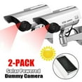 thumbnail image 1 of WinHolder 2x Dummy Security Camera Fake LED Flashing Light Home Surveillance Solar Powered, 1 of 11