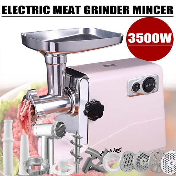 3200W Electric Meat Grinder Powerful Stainless Steel Sausage Stuffer Mincer Food Processor For Home Kitchen Commercial Use - 6