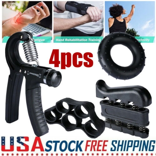 WinHolder 4X Hand Grip Strength Trainer Gripper Ring Strengthener Adjustable Gym Exerciser