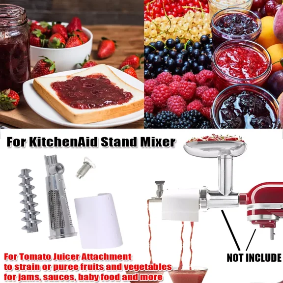 WinHolder Fruit & Vegetable Strainer Attachment Tomato Juicer For KitchenAid Stand Mixer