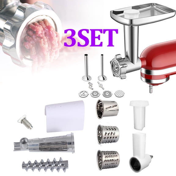 WinHolder Meat Grinder / Prep Slicer / Tomato Juicer Attachment For KitchenAid Stand Mixer