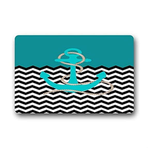 WinHome Anchor Travel Doormat Floor Mats Rugs Outdoors/Indoor Doormat Size 30x18 inches