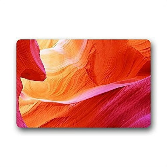 WinHome Antelope Canyon Doormat Floor Mats Rugs Outdoors/Indoor Doormat Size 23.6x15.7 inches