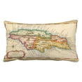 thumbnail image 1 of WinHome Antique Vintage Traditional Old Fashioned Jamaica Map Polyester 20 x 30 Inch Rectangle Throw Pillow Covers With Hidden Zipper Home Sofa Cushion Decorative Pillowcases, 1 of 1
