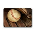 thumbnail image 1 of WinHome Baseball Doormat Floor Mats Rugs Outdoors/Indoor Doormat Size 30x18 inches, 1 of 1