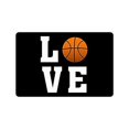 thumbnail image 1 of WinHome Basketball Fans Cool Love Doormat Floor Mats Rugs Outdoors/Indoor Doormat Size 30x18 inches, 1 of 1