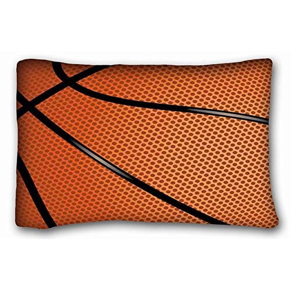 WinHome Basketball Sports Themed Pillow Case Size 20x30 inches Two Sided Print