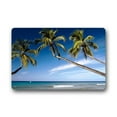 thumbnail image 1 of WinHome Beach And Three Palm Doormat Floor Mats Rugs Outdoors/Indoor Doormat Size 23.6x15.7 inches, 1 of 1