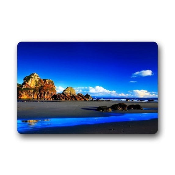 WinHome Beach Doormat Floor Mats Rugs Outdoors/Indoor Doormat Size 23.6x15.7 inches