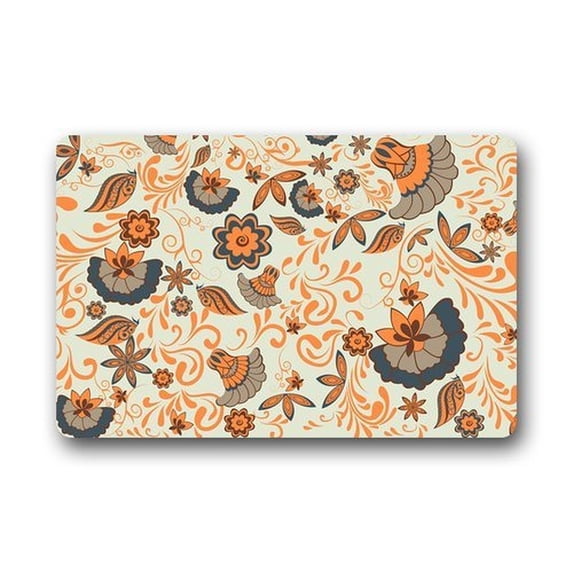 WinHome Beautiful Flowers Doormat Floor Mats Rugs Outdoors/Indoor Doormat Size 30x18 inches