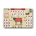 thumbnail image 1 of WinHome Beef Cut Chart Doormat Floor Mats Rugs Outdoors/Indoor Doormat Size 23.6x15.7 inches, 1 of 1