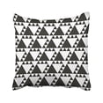 thumbnail image 1 of WinHome Black And White Rectangles Patterns Pillow Cover With Hidden Zipper Decor Cushion Two Sides 20x20 inches, 1 of 1