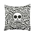 thumbnail image 1 of WinHome Black And White Skulls Patterns Pillow Cover With Hidden Zipper Decor Cushion Two Sides 20x20 inches, 1 of 1