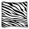 thumbnail image 1 of WinHome Black And White Zebra Print Stripes Animal Print Throw Pillow Case Decor Cushion Cover Size 20x20 Inches Two Side Print, 1 of 1