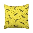 thumbnail image 1 of WinHome Black And Yellow Banana Pattern Design Decorative Pillow Cover With Hidden Zipper Decor Cushion Two Sides 18x18 inches, 1 of 1