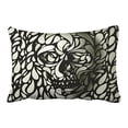 thumbnail image 1 of WinHome Black Line Skull Modern Vision Design Patterns Pillow Cover With Hidden Zipper Decor Cushion Two Side 20x30 inches, 1 of 1