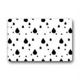 thumbnail image 1 of WinHome Black and White Raindrop Pattern Doormat Floor Mats Rugs Outdoors/Indoor Doormat Size 23.6x15.7 inches, 1 of 1