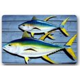 thumbnail image 1 of WinHome Blue Tuna fish Doormat Floor Mats Rugs Outdoors/Indoor Doormat Size 23.6x15.7 inches, 1 of 1