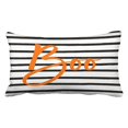 thumbnail image 1 of WinHome Boo Striped Halloween Throw Pillow Covers Cushion Cover Case 20X30 Inches Pillowcases Two Side, 1 of 1
