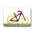 thumbnail image 1 of WinHome Bycycle And Flower Doormat Floor Mats Rugs Outdoors/Indoor Doormat Size 23.6x15.7 inches, 1 of 1