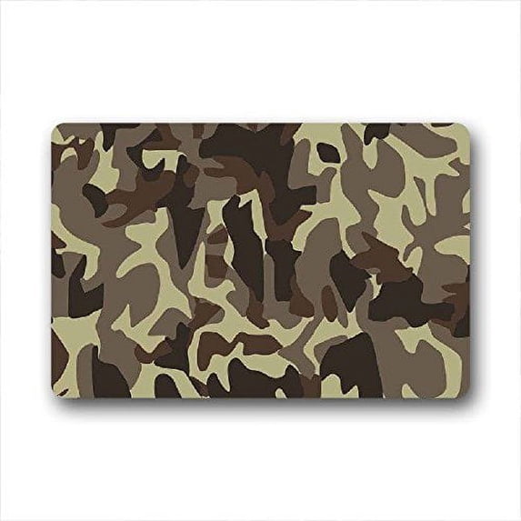 WinHome Camouflage Pattern Doormat Floor Mats Rugs Outdoors/Indoor Doormat Size 30x18 inches
