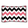 thumbnail image 1 of WinHome Chevron Gradient Wave Tribal Striped Geometric Pillowcase Throw Cushion Pillow Case Cover Anchor Light Blue Coral Teal Pink Mint Green Turquoise Aqua Grey Beige For Home Sofa Size 20x30 Inches, 1 of 1
