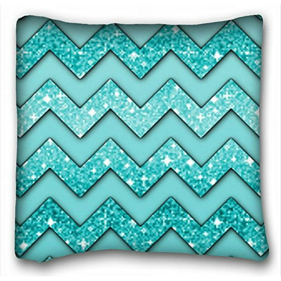 WinHome Chevron Gradient Wave Tribal Striped Geometric Pillowcase Throw Cushion Pillow Case Cover Anchor Light Blue Coral Teal Pink Mint Green Turquoise Aqua Grey Beige for Home Sofa Size 20x20 Inches
