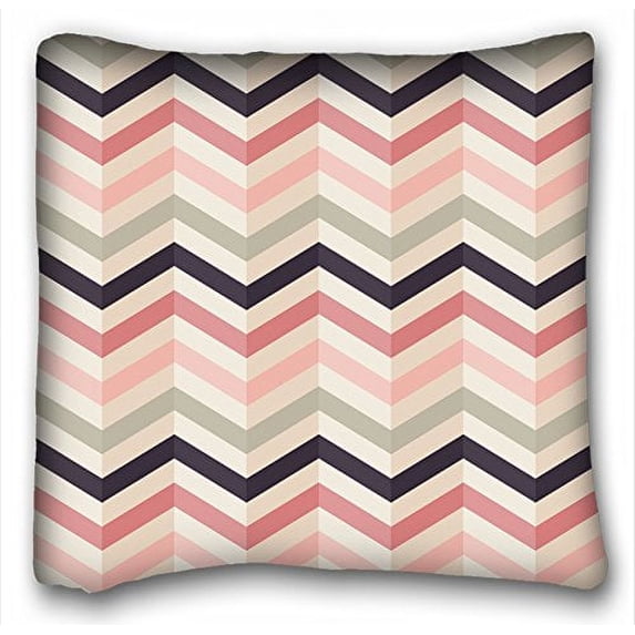 WinHome Chevron Gradient Wave Tribal Striped Geometric Pillowcase Throw Cushion Pillow Case Cover Anchor Light Blue Coral Teal Pink Mint Green Turquoise Aqua Grey Beige For Home Sofa Size 20x20 Inches