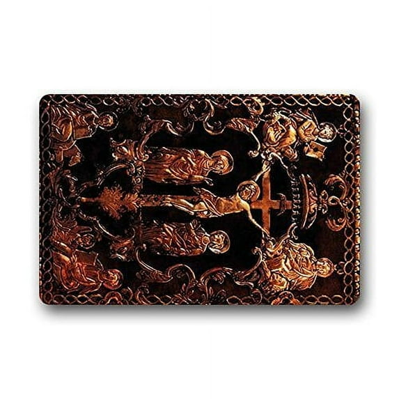 WinHome Christian Bible Doormat Floor Mats Rugs Outdoors/Indoor Doormat Size 23.6x15.7 inches