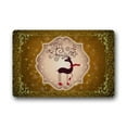 thumbnail image 1 of WinHome Christmas Golden Cute Reindeer Doormat Floor Mats Rugs Outdoors/Indoor Doormat Size 23.6x15.7 inches, 1 of 1