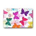 thumbnail image 1 of WinHome Colorful Butterfly With Flowers Doormat Floor Mats Rugs Outdoors/Indoor Doormat Size 23.6x15.7 inches, 1 of 1