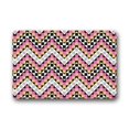 thumbnail image 1 of WinHome Colorful Chevron Pattern Tartan Check Pattern Doormat Floor Mats Rugs Outdoors/Indoor Doormat Size 23.6x15.7 inches, 1 of 1