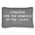 thumbnail image 1 of WinHome Cushions Are The Essence Of The Chair Pillow Case Chic Dark Gray Background Size 20x30 inches Two Sided Print, 1 of 1