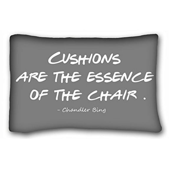 WinHome Cushions Are The Essence Of The Chair Pillow Case Chic Dark Gray Background Size 20x30 inches Two Sided Print