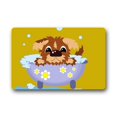 thumbnail image 1 of WinHome Cute Cartoon Puppy Dog In Bath Doormat Floor Mats Rugs Outdoors/Indoor Doormat Size 30x18 inches, 1 of 1