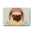 thumbnail image 1 of WinHome Cute Cartoon Puppy Dog With Coffee Doormat Floor Mats Rugs Outdoors/Indoor Doormat Size 30x18 inches, 1 of 1