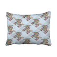 thumbnail image 1 of WinHome Cute Dachshund Aqua Mint Green Chevron Polyester 20 x 30 Inch Rectangle Throw Pillow Covers With Hidden Zipper Home Sofa Cushion Decorative Pillowcases, 1 of 1