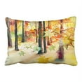 thumbnail image 1 of WinHome Cute Dream Of Trees Square Art Polyester 20 x 30 Inch Rectangle Throw Pillow Covers With Hidden Zipper Home Sofa Cushion Decorative Pillowcases, 1 of 1