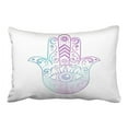 thumbnail image 1 of WinHome Cute Popular Hand Purple And Blue Watercolor Polyester 20 x 30 Inch Rectangle Throw Pillow Covers With Hidden Zipper Home Sofa Cushion Decorative Pillowcases, 1 of 1