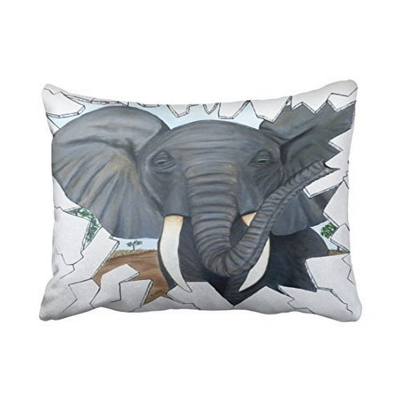 WinHome Cute Vintage Emerald Nautical Anchor Pastel Watercolor Aztec Polyester 20 x 30 Inch Rectangle Throw Pillow Covers With Hidden Zipper Home Sofa Cushion Decorative Pillowcases