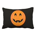 thumbnail image 1 of WinHome Cute Vintage Halloween Cartoon Pumpkin Face Laughing Out Loud Simple Pattern Polyester 20 x 30 Inch Rectangle Throw Pillow Covers With Hidden Zipper Home Sofa Cushion Decorative Pillowcases, 1 of 1